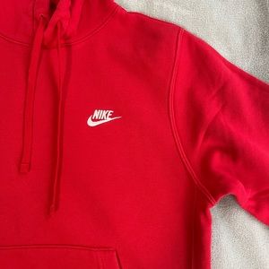 red nike hoodie